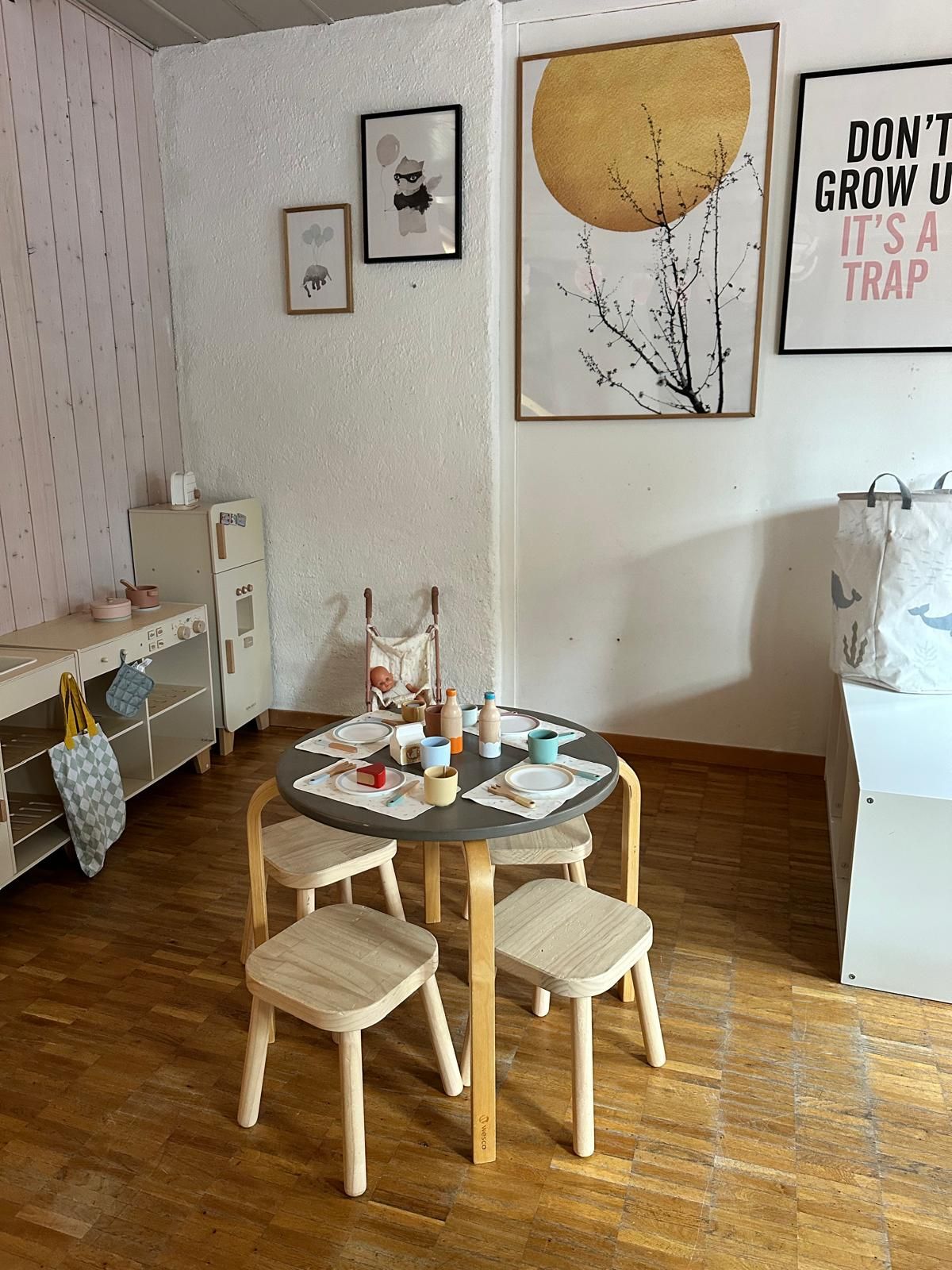 Espace de jeu de la crèche Le Monde Magique à Bevaix
